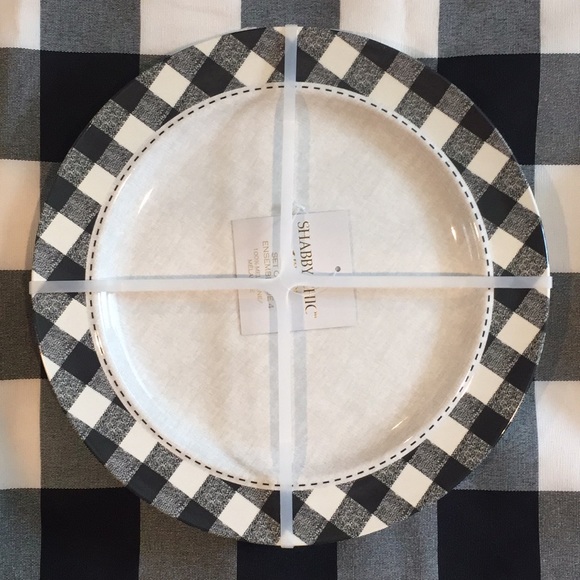 Buffalo plaid plate set - Picture 1 of 6